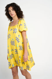 Robe babydoll Dolly jaune