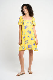 Robe babydoll Dolly jaune