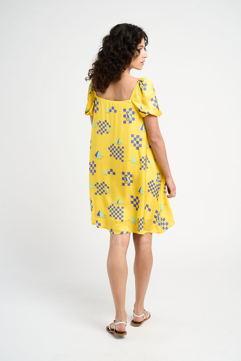 Robe babydoll Dolly jaune