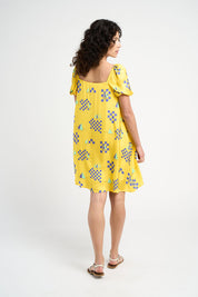 Robe babydoll Dolly jaune