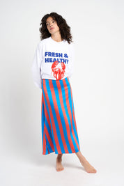 Jupe VICKY bleue et rouge