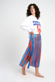 Jupe VICKY bleue et rouge