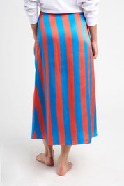 Jupe VICKY bleue et rouge