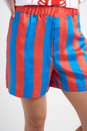 Short Samba bleu et rouge