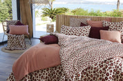 Taie d'oreiller 60 x 60 cm Gaze de coton imprimée MONTAUK Rose