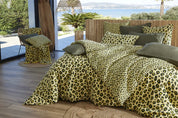 Taie d'oreiller 50 x 70 cm Gaze de coton imprimée MONTAUK Jaune