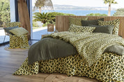 Taie d'oreiller 50 x 70 cm Gaze de coton imprimée MONTAUK Jaune