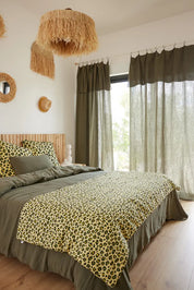 Housse de couette 240 x 220 cm Gaze de coton unie HAMPTON Spring