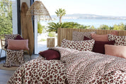 Taie d'oreiller 60 x 60 cm Gaze de coton imprimée MONTAUK Rose